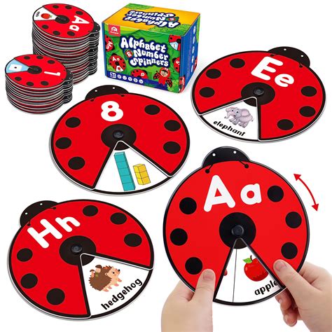 Buy Interactive Alphabet Learning Toy, ABC Number Letters Spinning Game ...