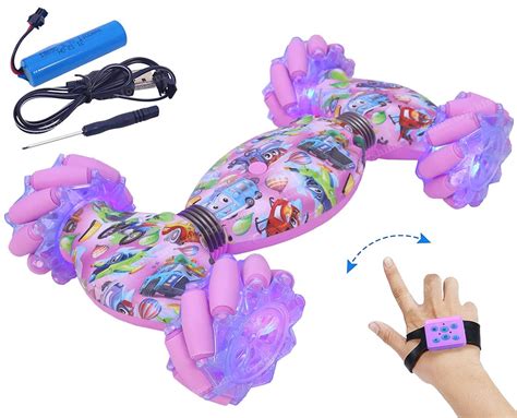 Buy Toyshine Gesture Sensor Remote Control RC Stunt Car with Watch ...