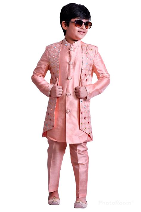 Buy Pohar Creation Boys Ethnic wear Stylish Sherwani Kurta pyjama Dress ...