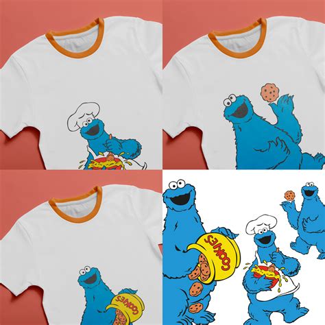 Cookie Monster T-shirt Designs bundle - MasterBundles