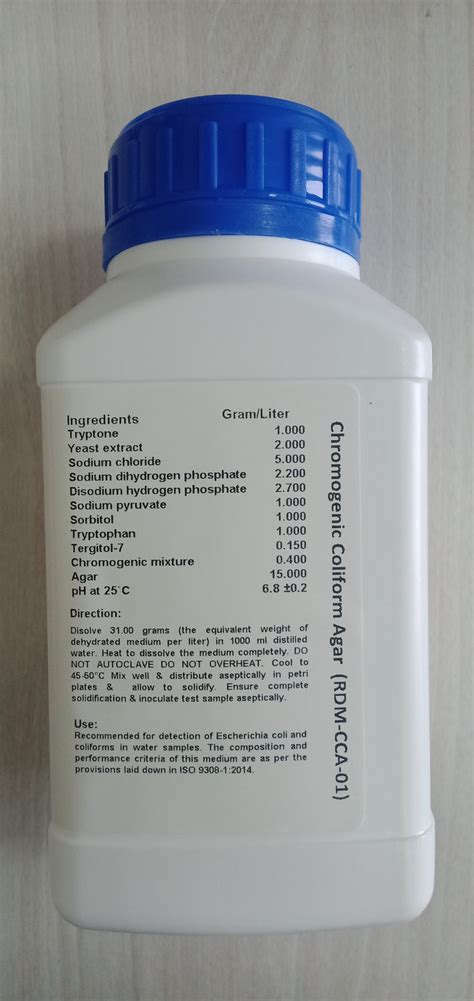 Chromogenic Coliform Agar, RDM-CCA-01
