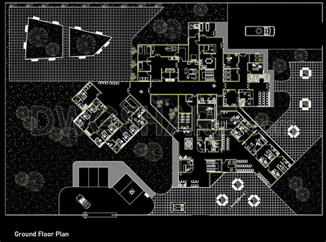 34. Free CAD Private Obstetric Clinic Floor Plan | Floor plans, Ground ...
