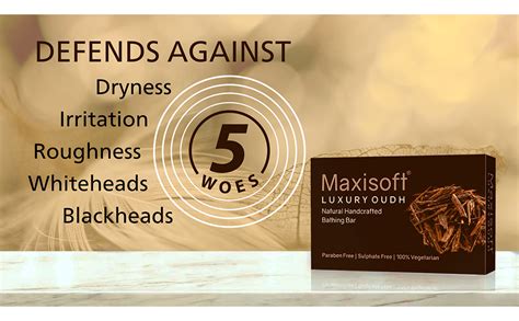 Buy Maxisoft Luxury Oudh Bathing bar 75 gm|With Oudh, Aloe Vera, Shea ...