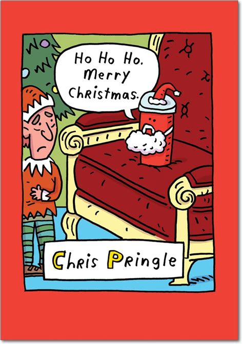 NobleWorks ''Chris Pringle'' Funny Christmas Greeting Card, 5" x 7 ...