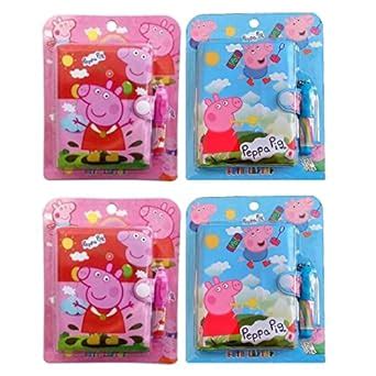 BonZeal Pack of 4 Birthday Gift Set Pink Pig Mini Pocket Diary with Pen ...