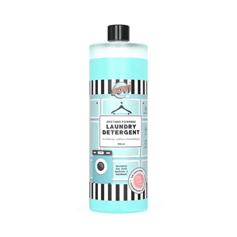SOVI® ENZYMES POWERED LIQUID LAUNDRY DETERGENT, COLOUR SAFE, FABRIC ...