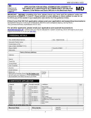 Fillable Online Msf 4274 - Fill and Sign Printable Template Online - US ...