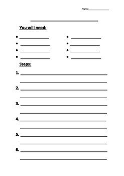 Image result for Procedure Writing Template