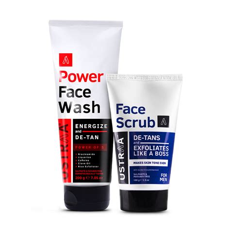 Power Face Wash Energize & De Tan Scrub