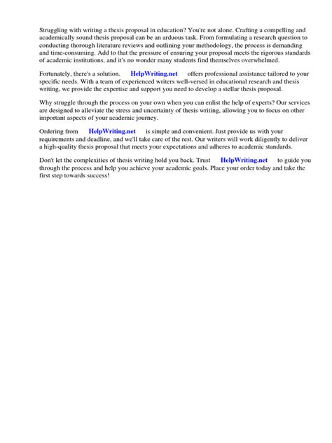 Image result for Thesis Proposal Example