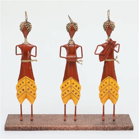 Buy VEDAS Mystical Indiana Metal Musician Figurine from Vedas at just ...
