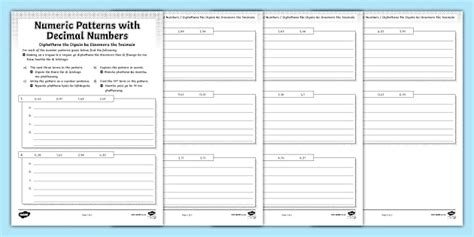 Image result for Decimal Patterns