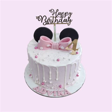 Minnie Mouse Drip cake | Custom Cakes | Crave by Leena, Bangalore