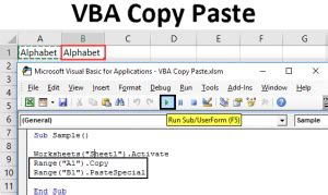 Image result for VBA Coding of Copy/Paste Macro