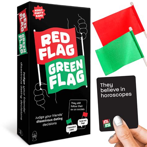 Red Flag Green Flag – A Party Game to Judge Your Friends’ Dating ...