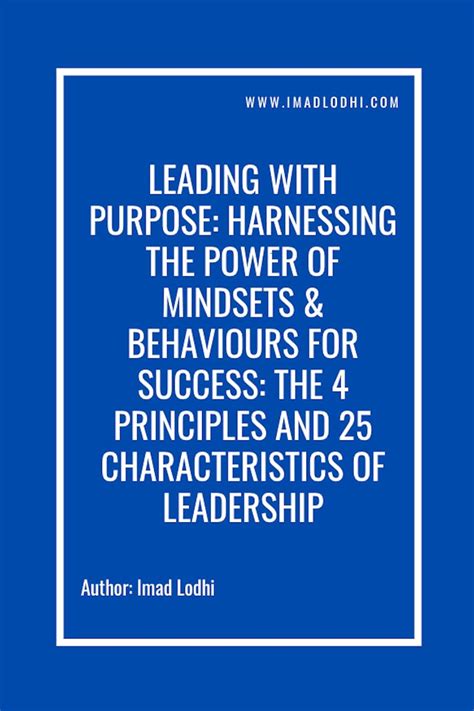 Leading With Purpose: Harnessing The Power of Mindsets & Behaviours For ...