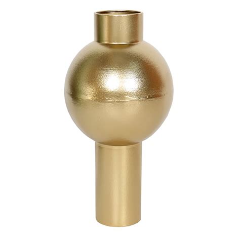 Crosby St. Gold Metal Vase, 12"