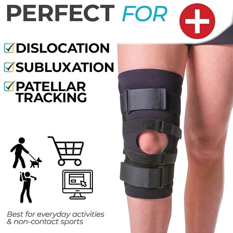 BraceAbility J Patella Knee Brace - Lateral Stabilizer for Dislocation and Subluxation - Left ...