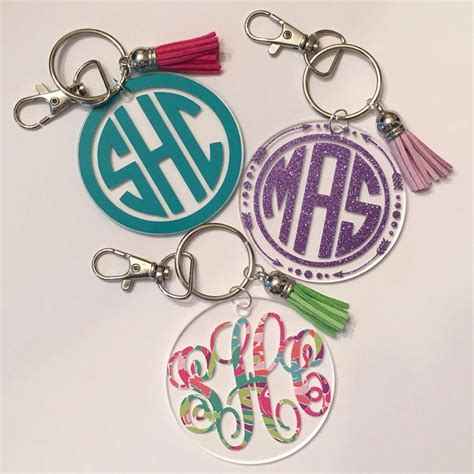 Monogram Acrylic Keychain – Sealed Paperie
