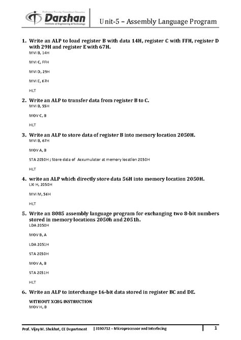 Syllabus - Bachelor of Engineering Subject Code: 3160712 Page 1 of 4 ...
