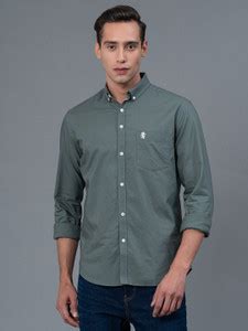 RED TAPE Men Solid Casual Dark Green Shirt - Buy RED TAPE Men Solid ...