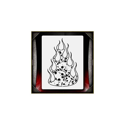 Hell Fire 3 AirSick Airbrush Stencil Template India | Ubuy