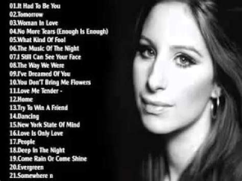 Barbra Streisand Greatest Hits | Best Songs Of Barbra Streisand | Best ...
