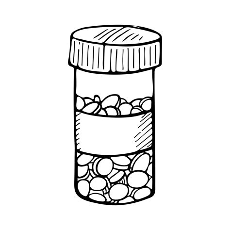 Pill Bottle Drawing