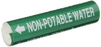 Brady 5843-I High Performance - Wrap Around Pipe Marker, B-689, White ...