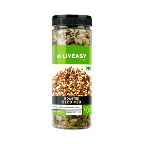 Buy LIVEASY FOODS HEALTHY ROASTED SEED MIX - BLEND OF 6 FIBRE RICH ...