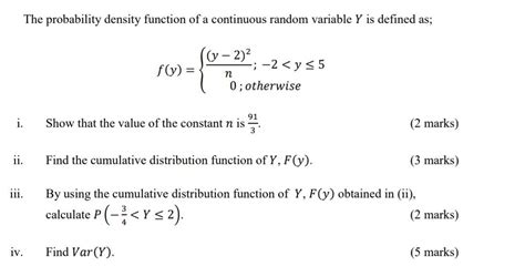 Image result for Probability Density Function of Continuous Random Variable