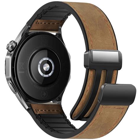 Buy SUMK22mm Leather Watch Strap with Magnetic Buckle Compatible with ...