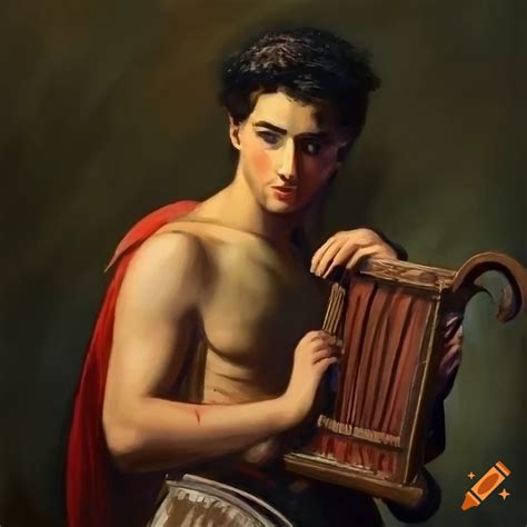 Orpheus Painting Lyre