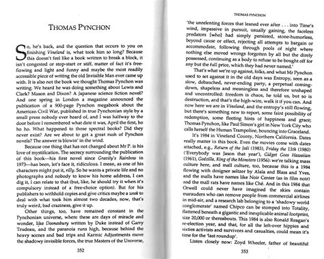 Salman Rushdie on Pynchon's Vineland (he loved it). : r/ThomasPynchon