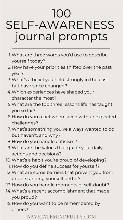 100 Self-Awareness Journal Prompts | Journaling ideen, Tipps fürs leben ...