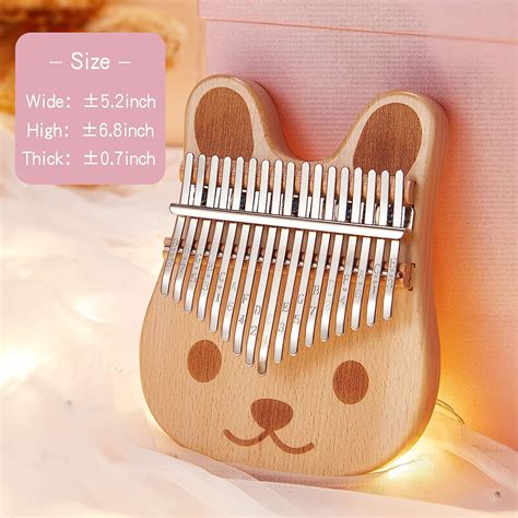 Buy Byla Kalimba 17 Keys Solid Wood Mahogany Portable Thumb piano ...