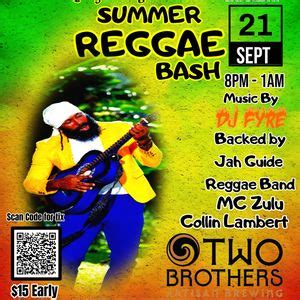 Summer Reggae Bash with Anthony Cruz Live From Jamaica at Two Brothers ...
