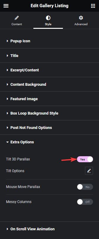 Image result for Elementor Using Tilt