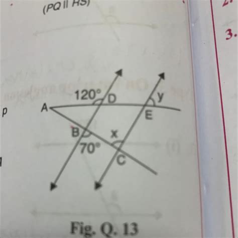 In the figure BD ∥ CE, find x,y. - Brainly.in