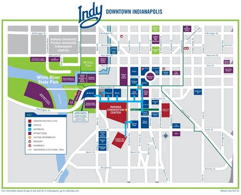Downtown Indianapolis Map Printable