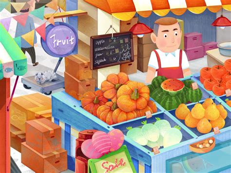 菜市场 Cartoon 的图像结果