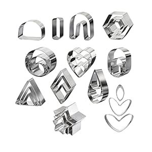 CALANDIS® Earring Cutting Mold Polymer Clay Cutters Baking Mould for ...