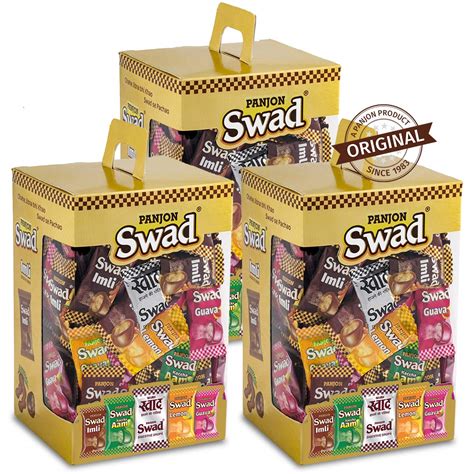 Swad Candy Gift Box, Mixed Toffee (Swad Original, Imli, Kaccha Aam ...