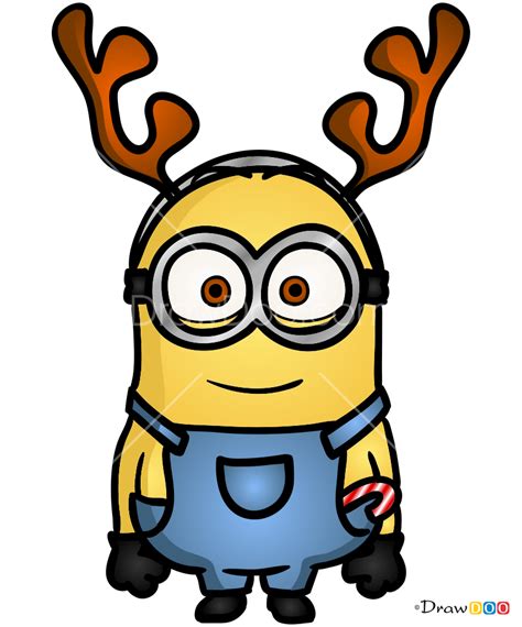 How to Draw Minion, Christmas Cartoons | Disney character drawings ...