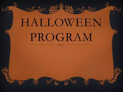 Image result for Feature Program Halloween