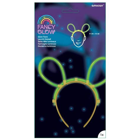 Glow Stick Mouse Tiara 19cm by Amscan 9902343 | Karnival Costumes
