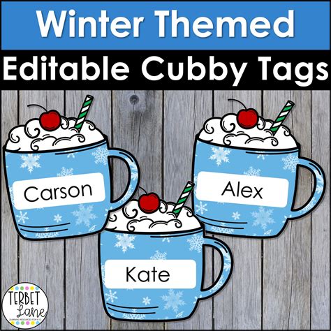 Cubby Name Tags Printables - Educational Printable Worksheets