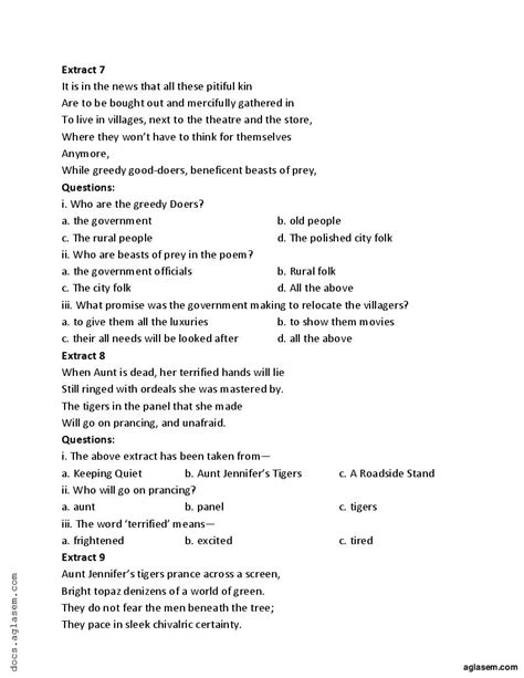 Image result for English 12th Objective Question