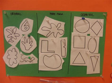 Geometric And Organic Shapes In Art