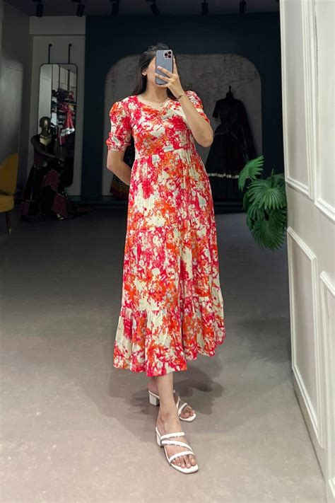 Coral Sunset Tiered Maxi Dress – R Daughters and Son